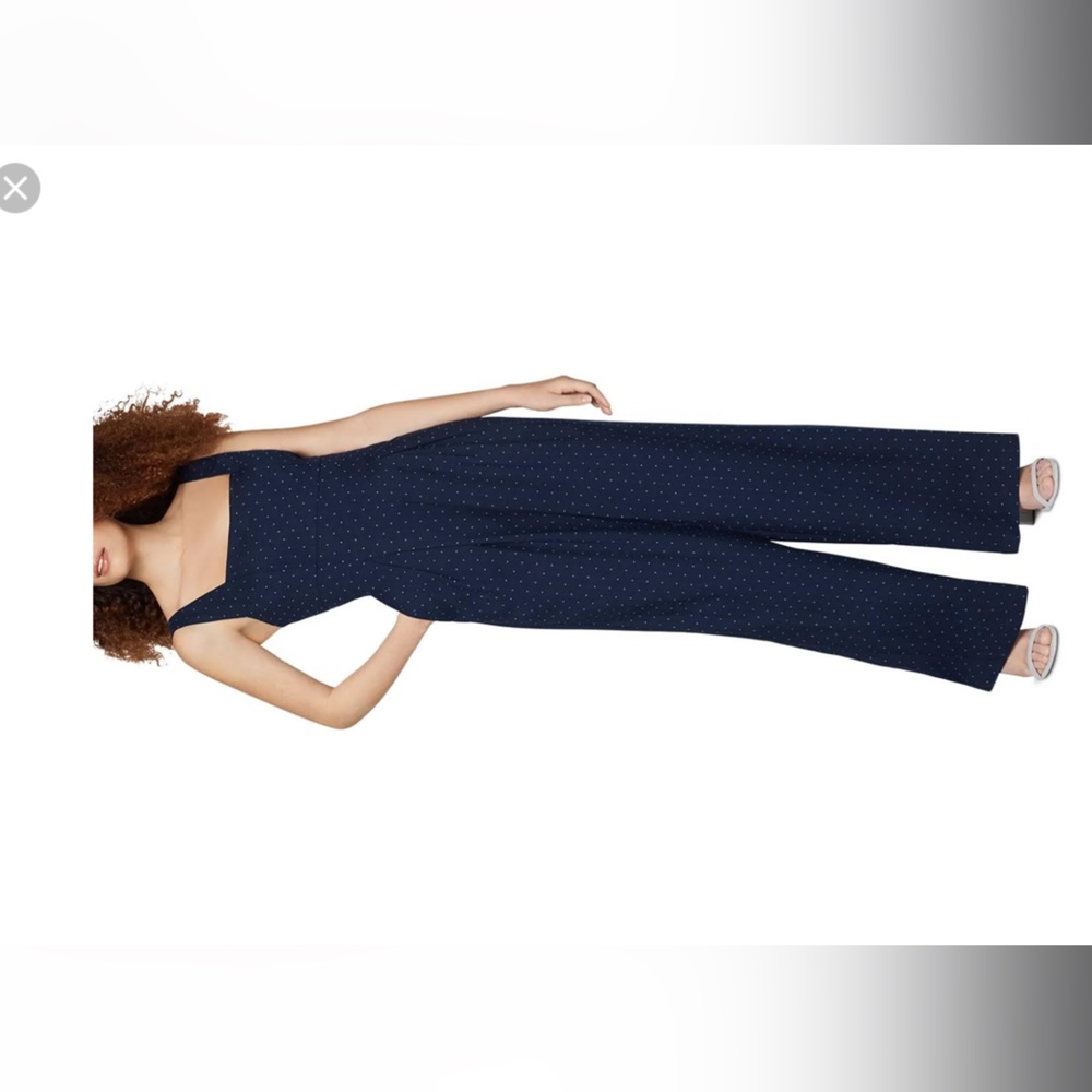 Polka Dot Navy Jumpsuit